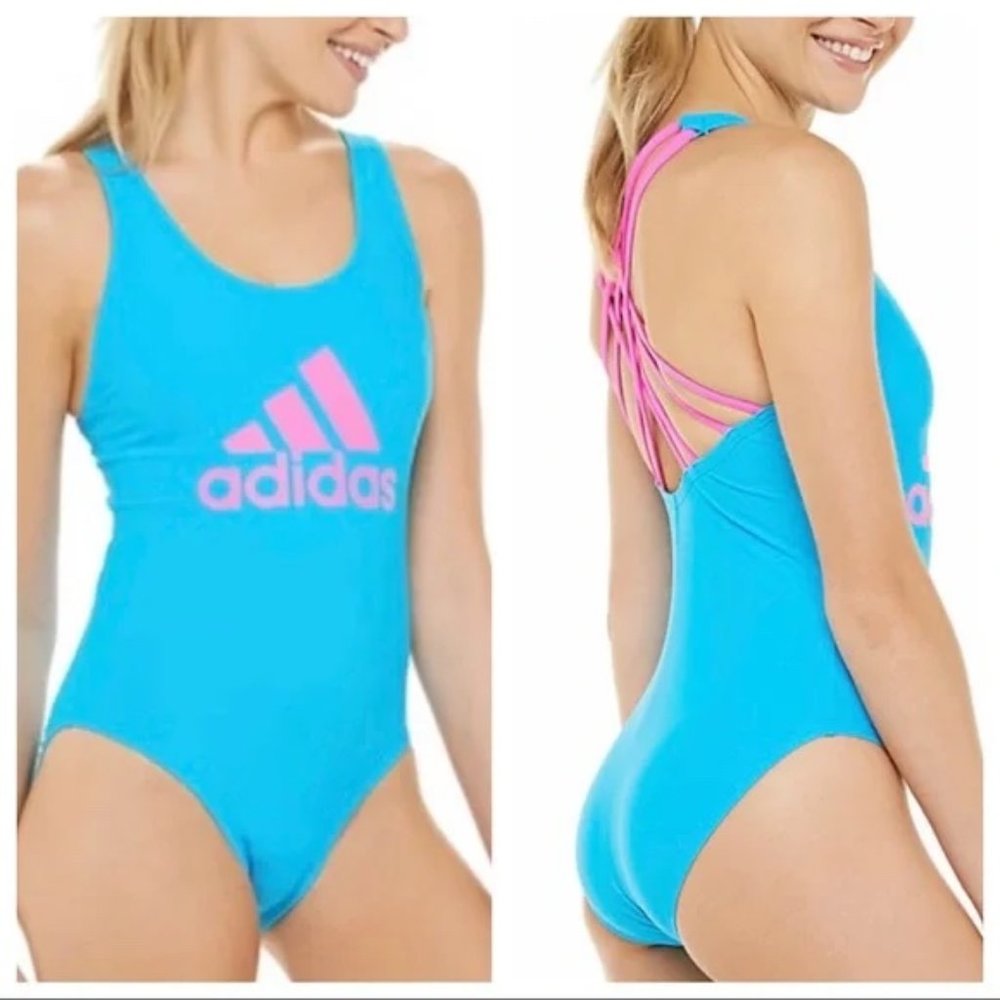 NWOT Adidas Cross Back One Piece Swimsuit